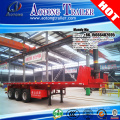 3 axles flatbed semi trailer / 40ft container tipper truck trailer for sale
